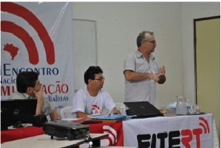 Secretários e assessores de comunicação dos sindicatos filiados à FITERT - Federação dos Radialistas, reunidos em Belo Horizonte - MG